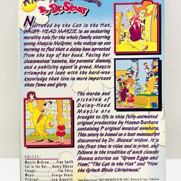 DAISY-HEAD MAYZIE A Newly Found Treasure By Dr. Seuss VHS Home Video Cassette - Picture 2 of 8